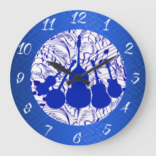 5 PIECE BLUEGRASS BAND LARGE CLOCK