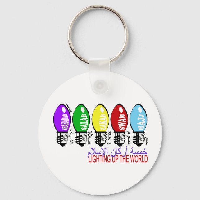 5 Pillars of Islam Key Ring (Front)