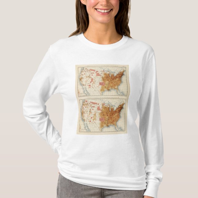 5 Population 1870, 1880 T-Shirt (Front)