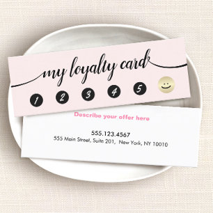  5 Punch Salon Spa  Signature Script  Loyalty Card