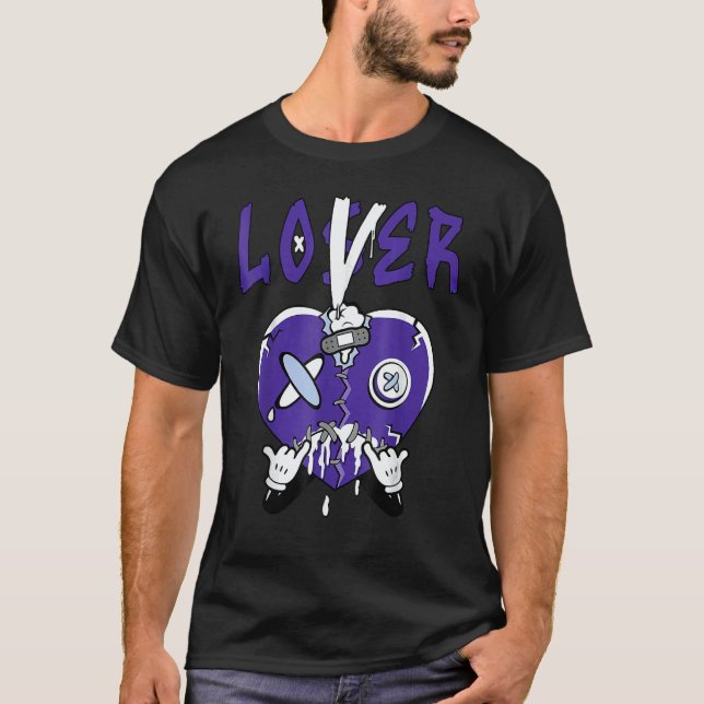 5 Retro Concord Loser  Drip Heart Crying Concord T-Shirt (Front)