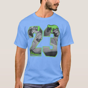 5 Retro Green Bean Tee Shoes Drip Number 23 Green