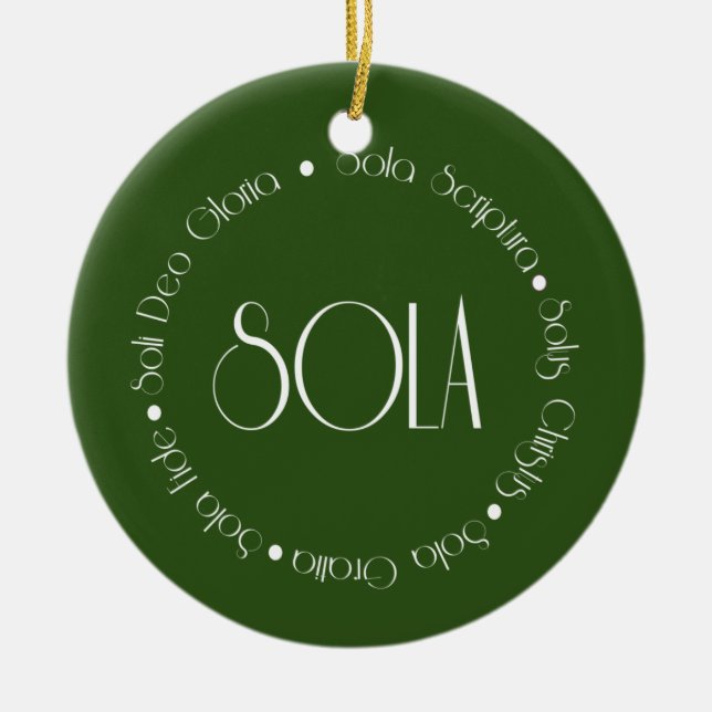 5 Solas Ceramic Tree Decoration (Front)
