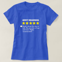 5 Star Aunt Review T-Shirt