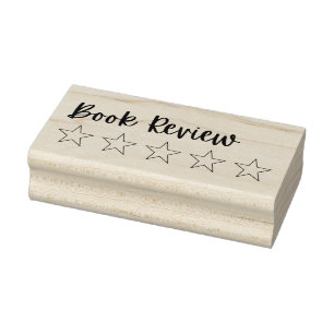 5 Star Book Review Stamp Reading Journal Stamp