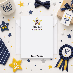 5 Star Dad Father's Day Photo Card
