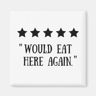 5 Star Kitchen Chef Cook Cooking Rating Review Magnet