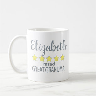 5 Star Rated Great Grandma Coffee Mug