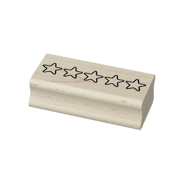 5 Star Rating Rubber Stamp (Stamp)