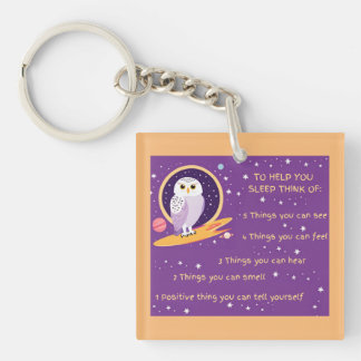 5 Step Mindfulness Acrylic Keychain