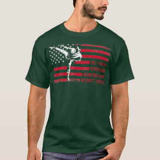 5 Tenets American Taekwondo Fighting T-Shirt