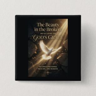 #5 The beauty in the broken 15 Cm Square Badge