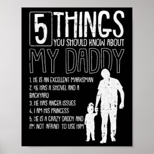 5 Things You Should Know About My Dad Fathers Day  Poster