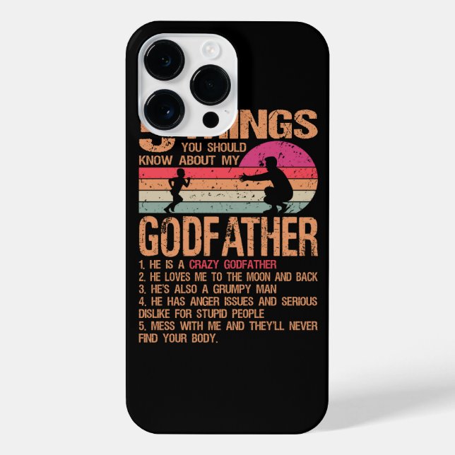 5 Things You Should Know About My Godfather Father iPhone Case (Back)