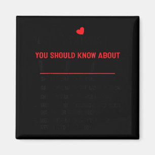 5 Things You Should Know About My Grandma Funny Fa Magnet