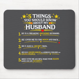 5 Things You Should Know About My Husband Couple M Mouse Pad