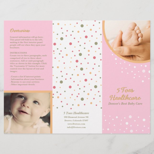 5 Toes Brochure Flyer (Front)