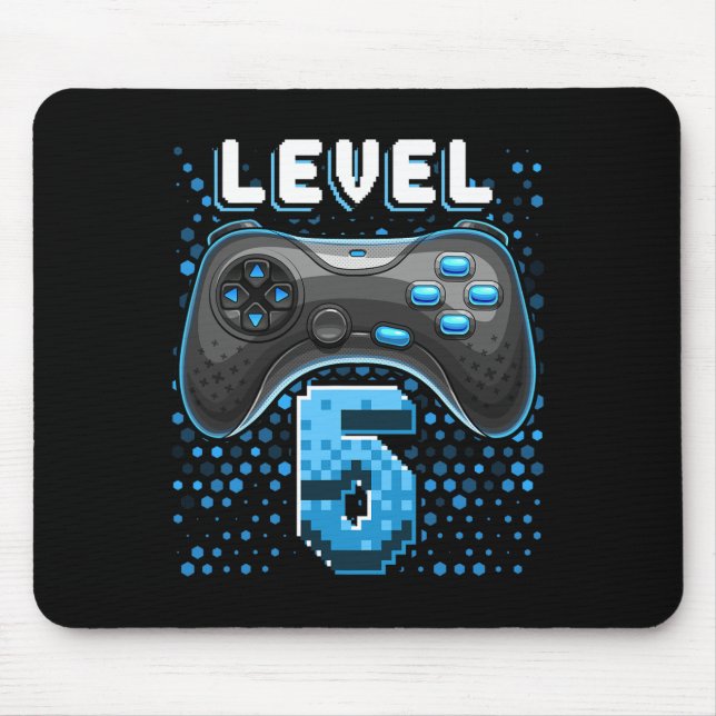 5 Video Game Controller 5th Birthday Gamer Gift Bo Mouse Pad (Front)