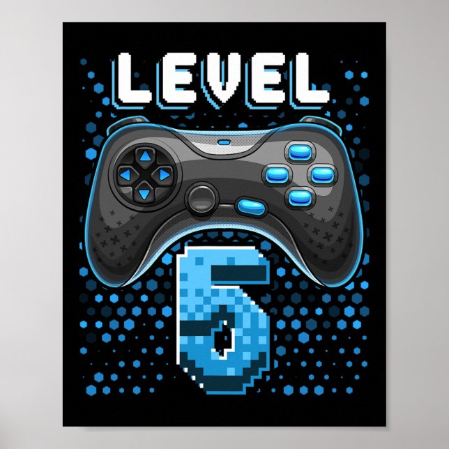 5 Video Game Controller 5th Birthday Gamer Gift Bo Poster (Front)