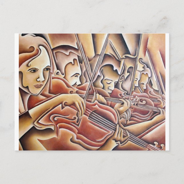 5 Violins Postcard (Front)