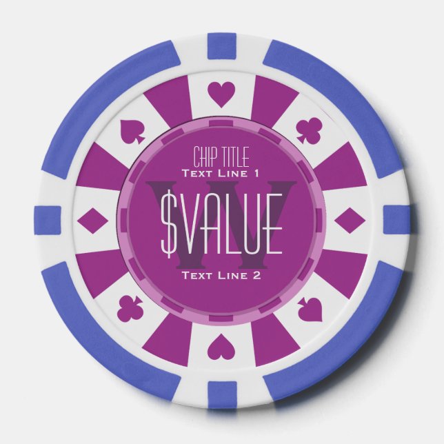 5 Ways to Personalise Your Classic Poker Chip (Front)