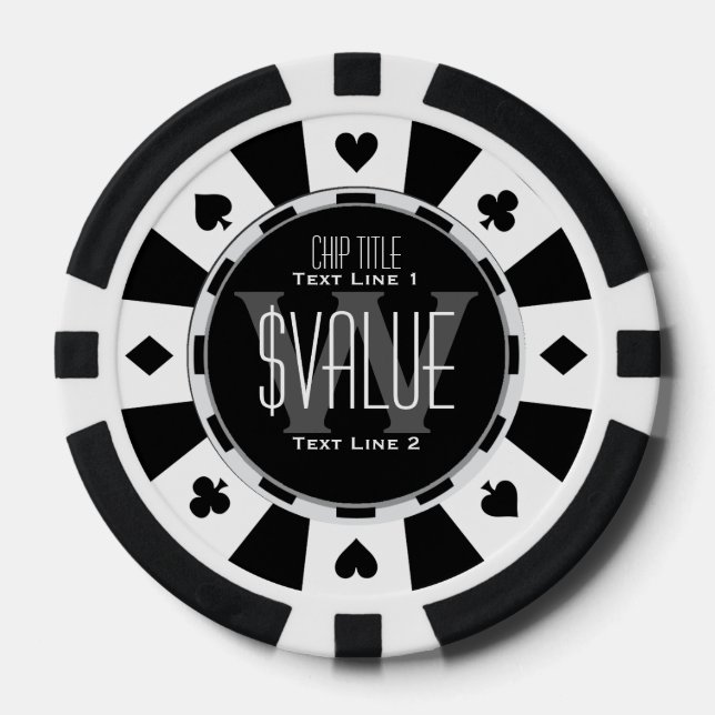 5 Ways to Personalise Your Classic Poker Chip (Front)