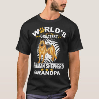 5 World's Greatest German Shepherd Grandpa T-Shirt