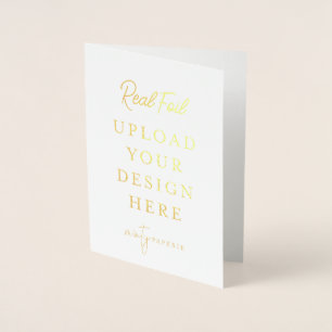 5"x7" Folded Gold Foil Printing - Do It Yourself Foil Card