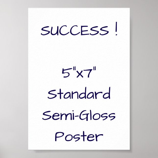 5"x7" Standard Semi-Gloss Poster (Front)
