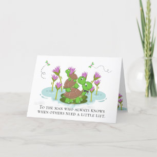5"x7" Turtle Lifting Others Father's Day Card