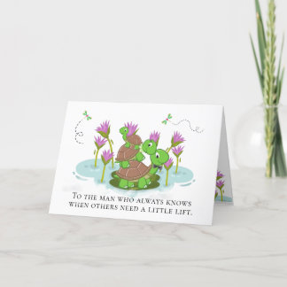 5"x7" Turtle Lifting Others Father's Day Card
