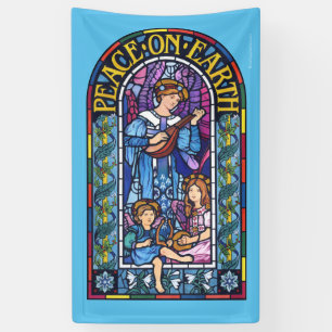 5' x 3' Christmas vinyl Banner Stained glass