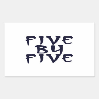 5 x 5 rectangular sticker
