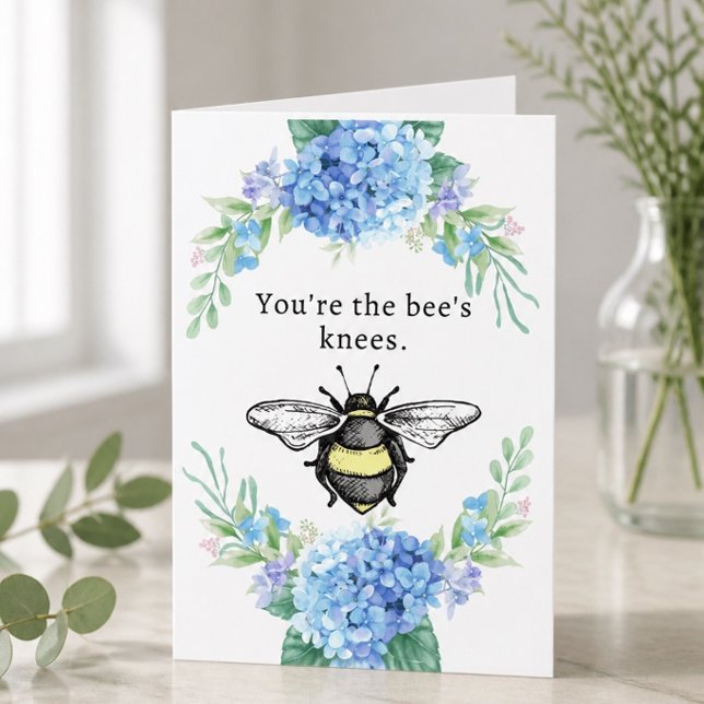 5" x 7" Bee's Knees Greeting Card (Creator Uploaded)