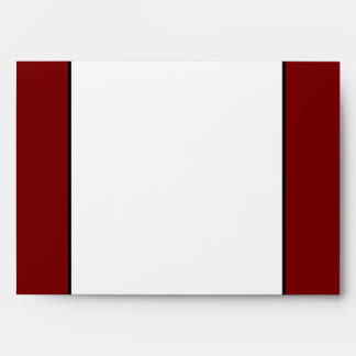 5 x 7 Envelope Option 4 Black Flowers Red leaves