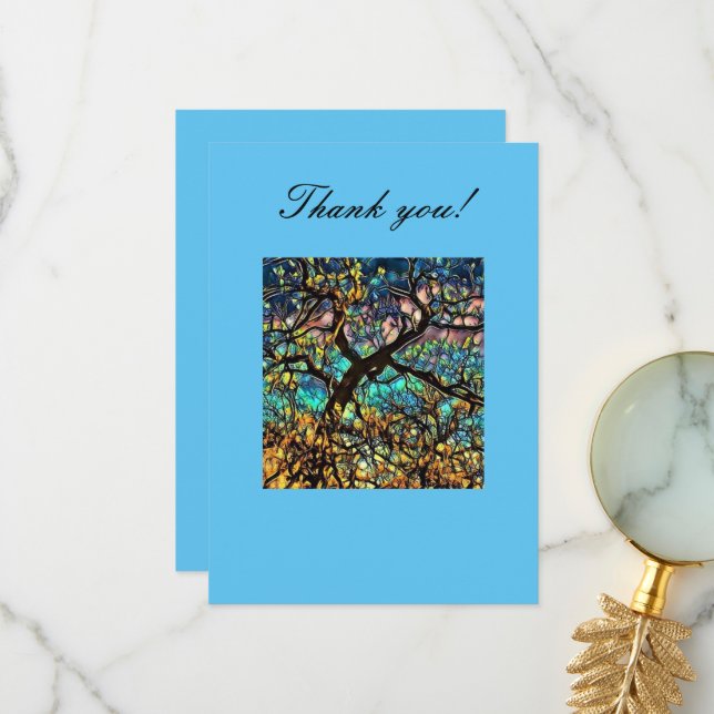  5" x 7" Flat Thank You Card  (Front/Back In Situ)