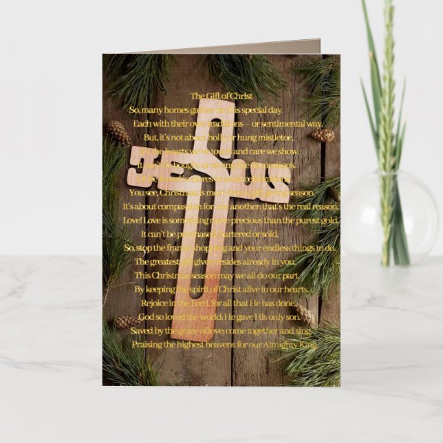 5 x 7 Foil Folded Greeting Card , Colour: Gold, Me (Front)