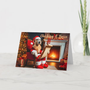 5" x 7" Golden Retriever Christmas Card