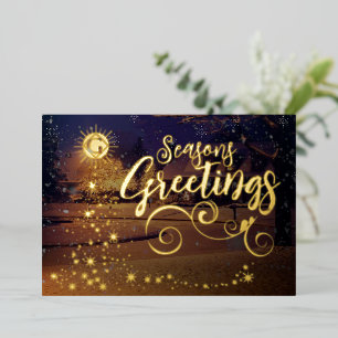 5" x 7" Holiday Photo Foil Invitation