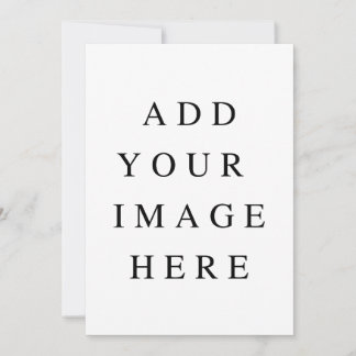 5 x 7 in custom print invitation