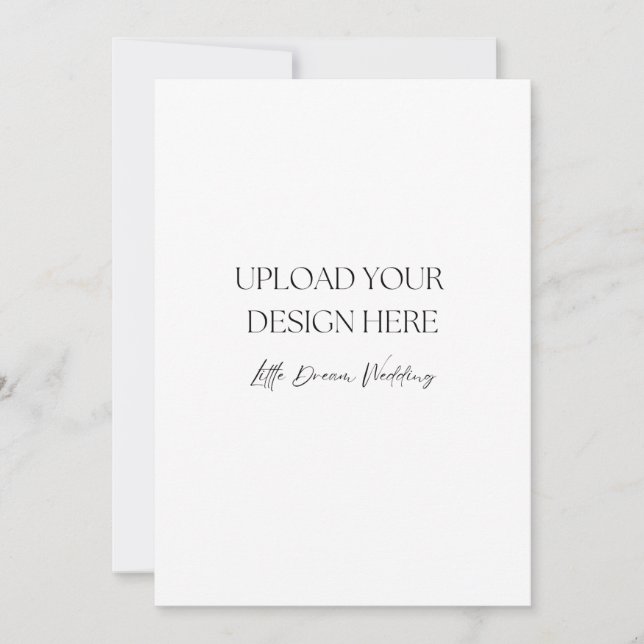 5 x 7 inch Wedding Program, Double-Sided Invitation (Front)