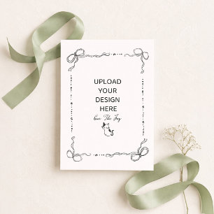 5 x 7" invitation