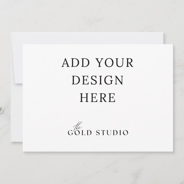 5 x 7 Landscape Invitation Blank Template  (Front)