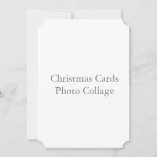 5" x 7" Ticket christmas cards photo collage