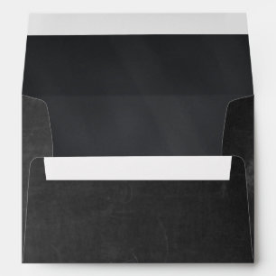 5 x 7 Vintage Black Chalkboard Return Address Enve Envelope