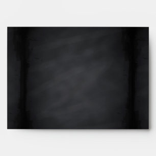5 x 7 Vintage Black Chalkboard Return Address Envelope