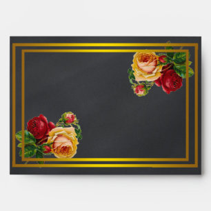 5 x 7 Vintage Black Chalkboard Vintage Retro Style Envelopes