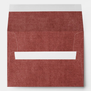 5 x 7 Vintage Burlap Craft Paper Return Address Envelope