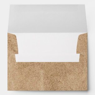 5 x 7 Vintage Craft Paper Return Address Envelope