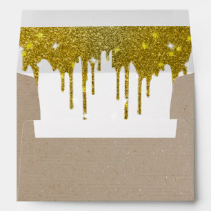 5 x 7 Vintage Craft Paper Return Address Envelope